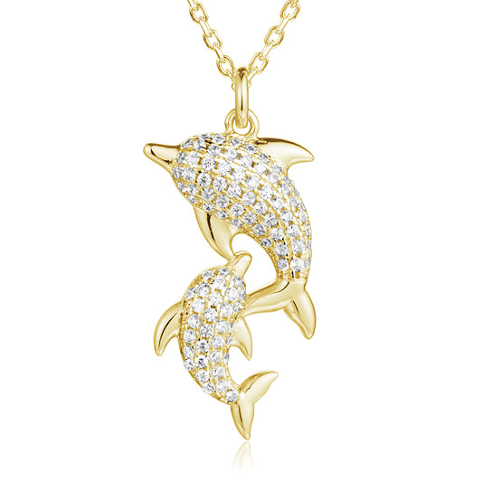 Pavé Nai'a Lovers Pendant