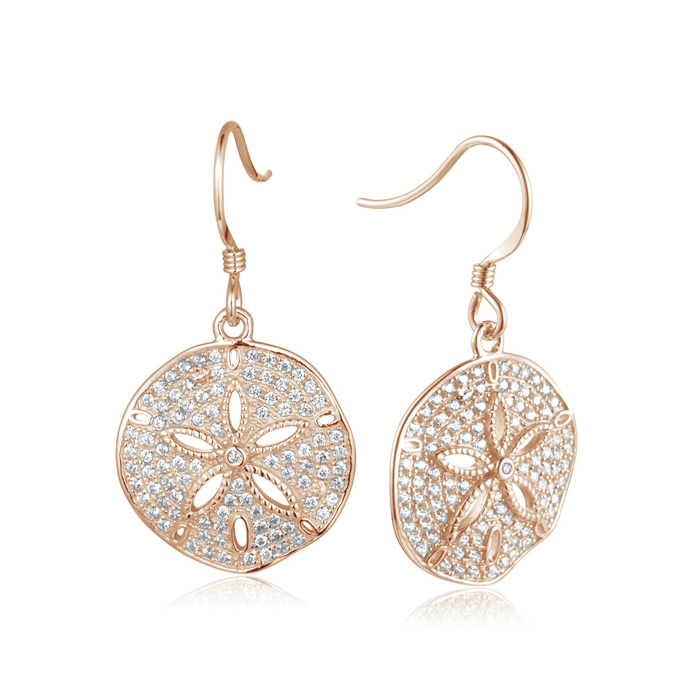 Pavé Ocean Isle Sand Dollar Earrings