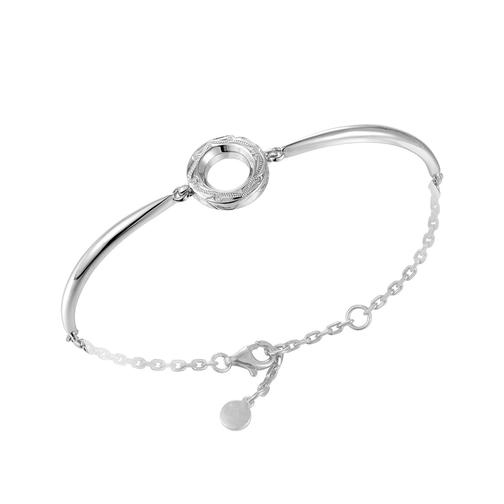 Engraved Scroll Bracelet