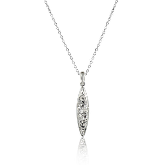 Engraved Surfboard Necklace