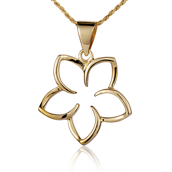 Plumeria Cutout Pendant