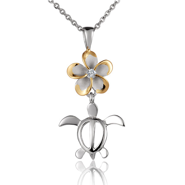 Plumeria Land & Sea Pendant