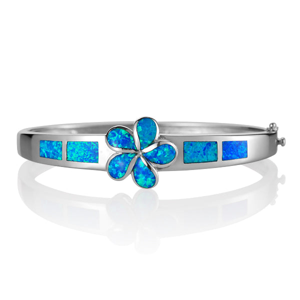 Opal Plumeria Bangle