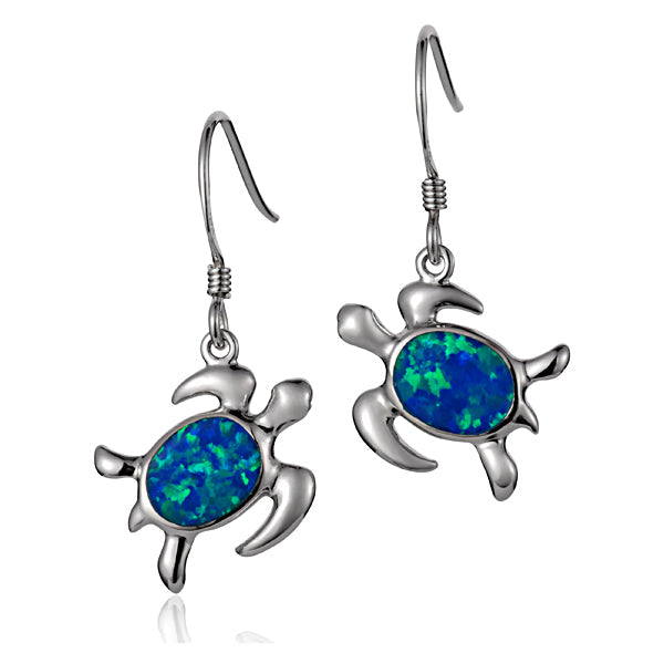 Boucles d'oreilles crochet opale Honu