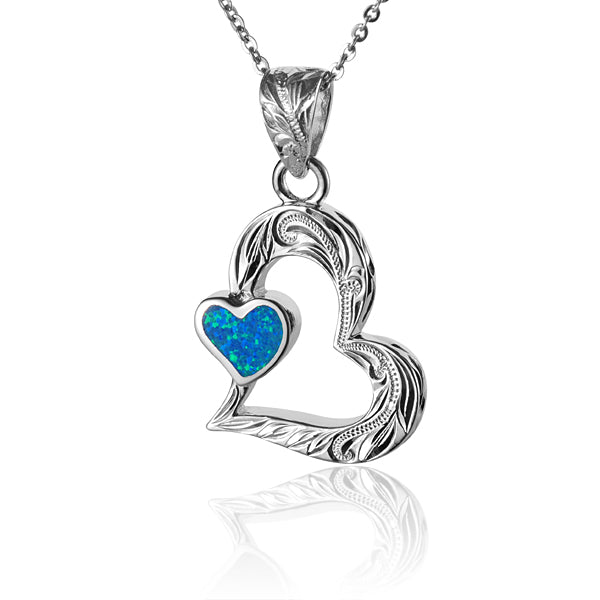 Pendentif Opale Saint-Valentin