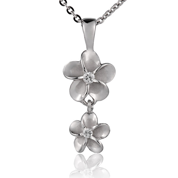 Pendentif Deux Plumerias