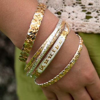 Two-Tone Gold Ku'uipo Bangles
