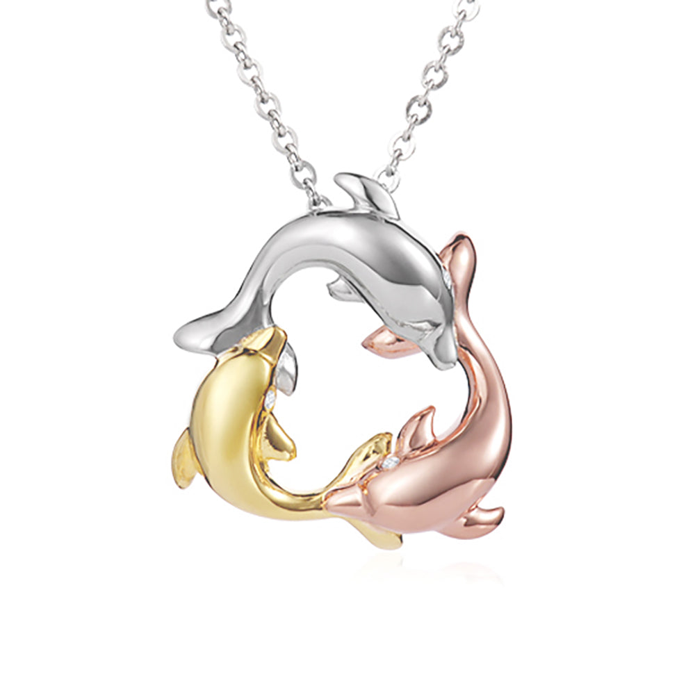Tricolor Nai'a Infinity Pendant – The Hawaiian Jewel