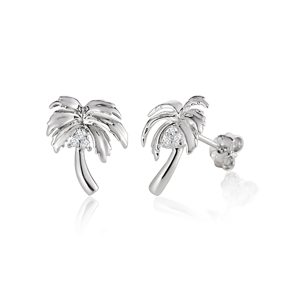 Queen Palm Tree Hook Earrings