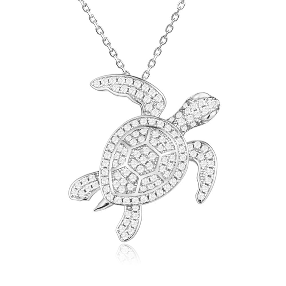 Pavé Paia Honu Pendant