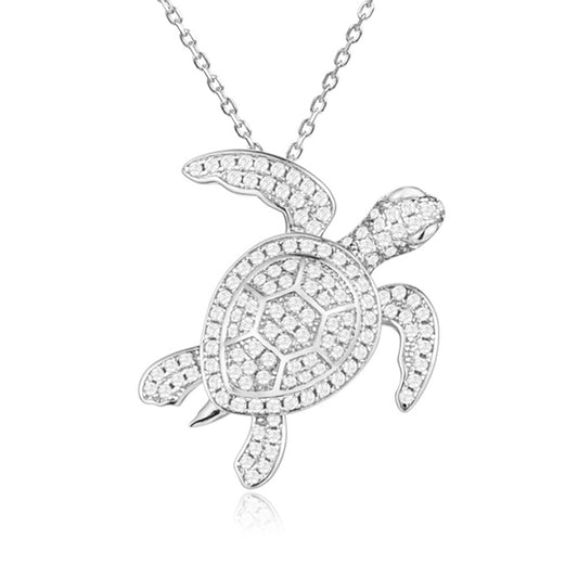 Pavé Paia Honu Pendant