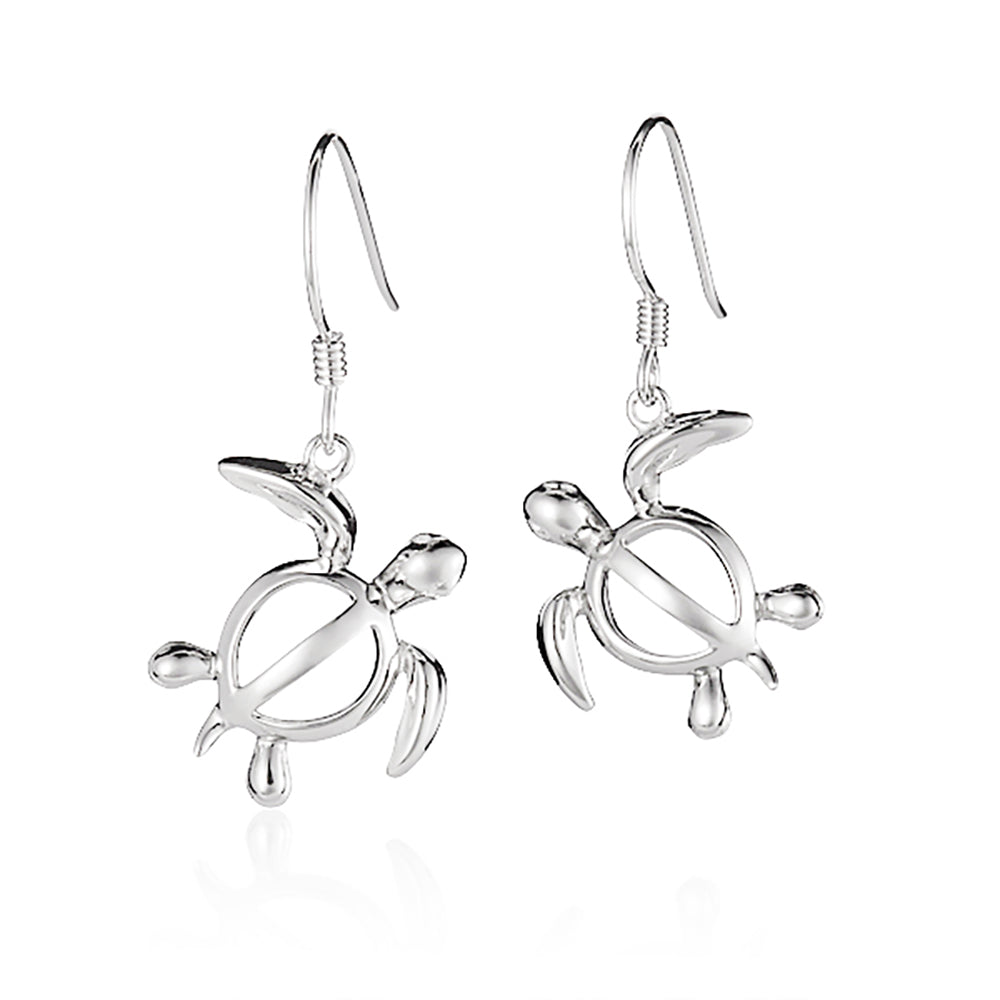 Polynesian Honu Hook Earrings