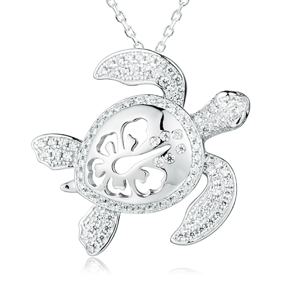 Pavé Paradise Honu Pendant