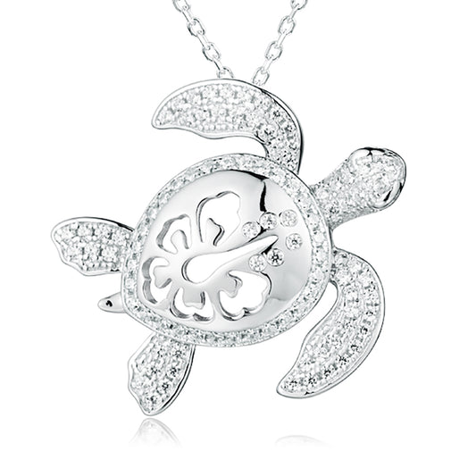 Pavé Paradise Honu Pendant