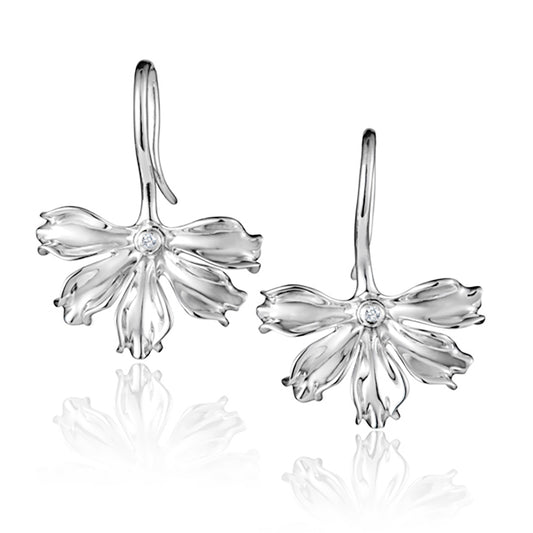 Naupaka Flower French Hook Earrings