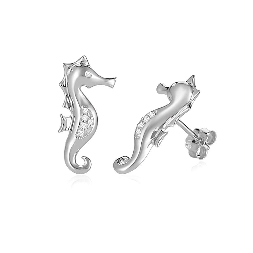 Magical Seahorse Stud Earrings