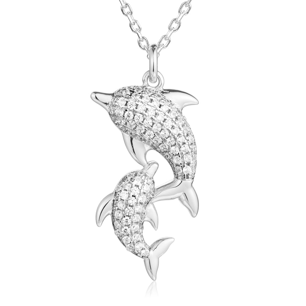 Pavé Nai'a Lovers Pendant