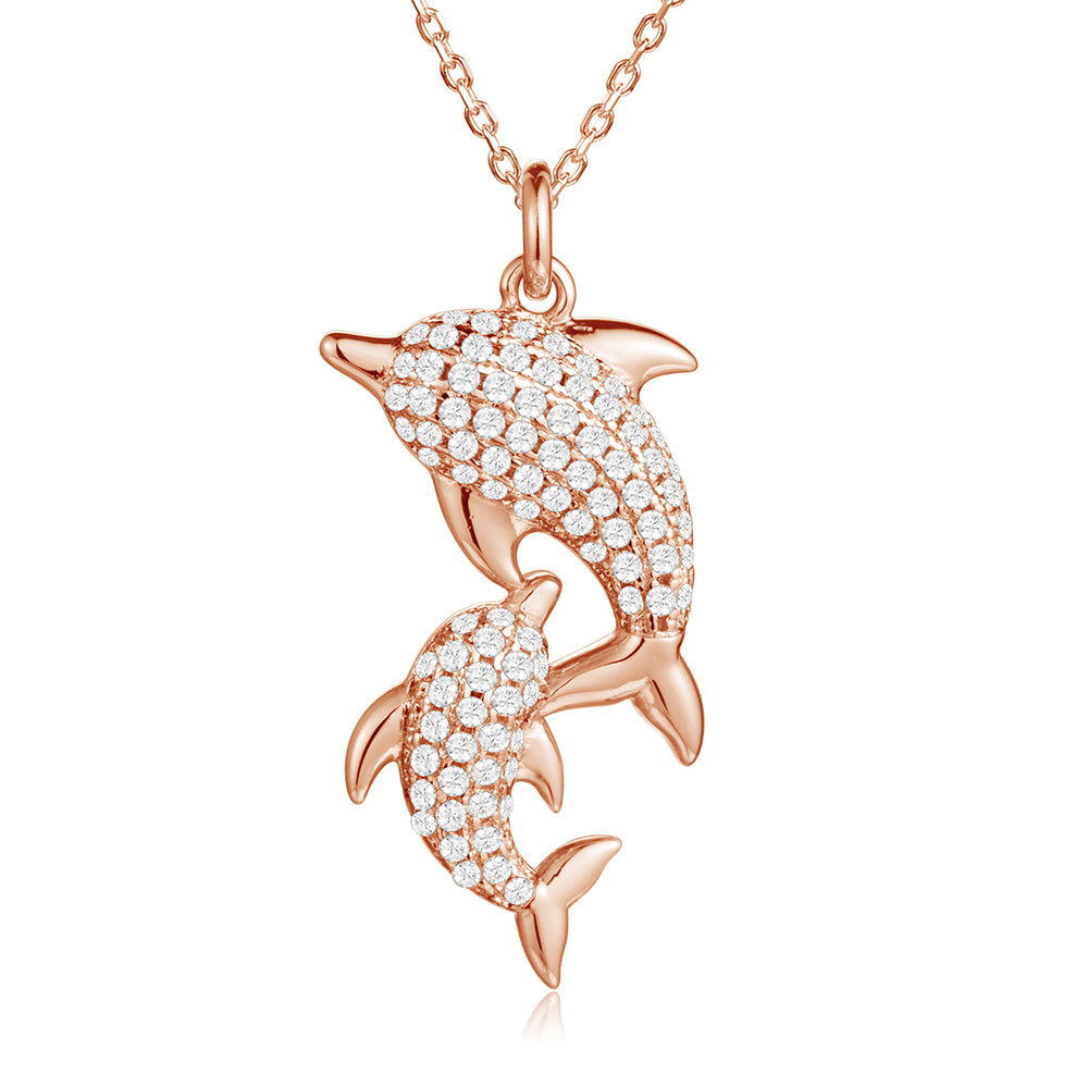 Pavé Nai'a Lovers Pendant