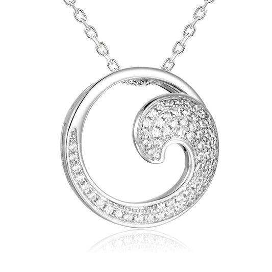 Pavé Wave Pendant