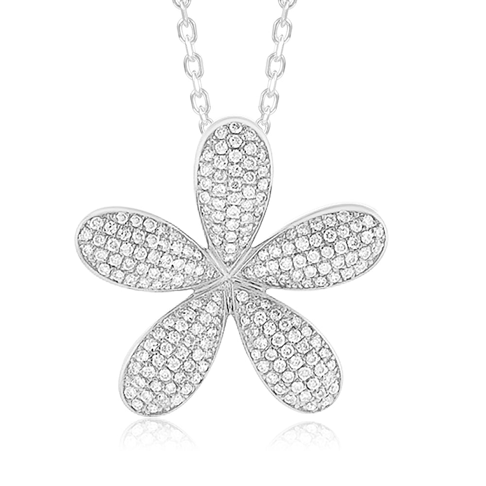 Pavé Pikake Pendant