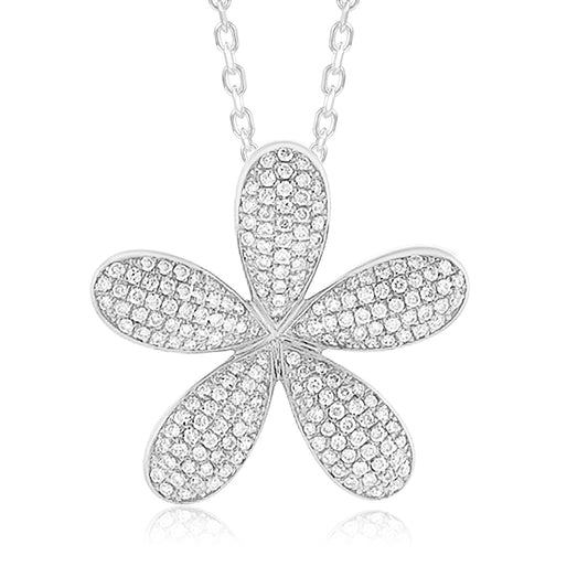 Pavé Pikake Pendant