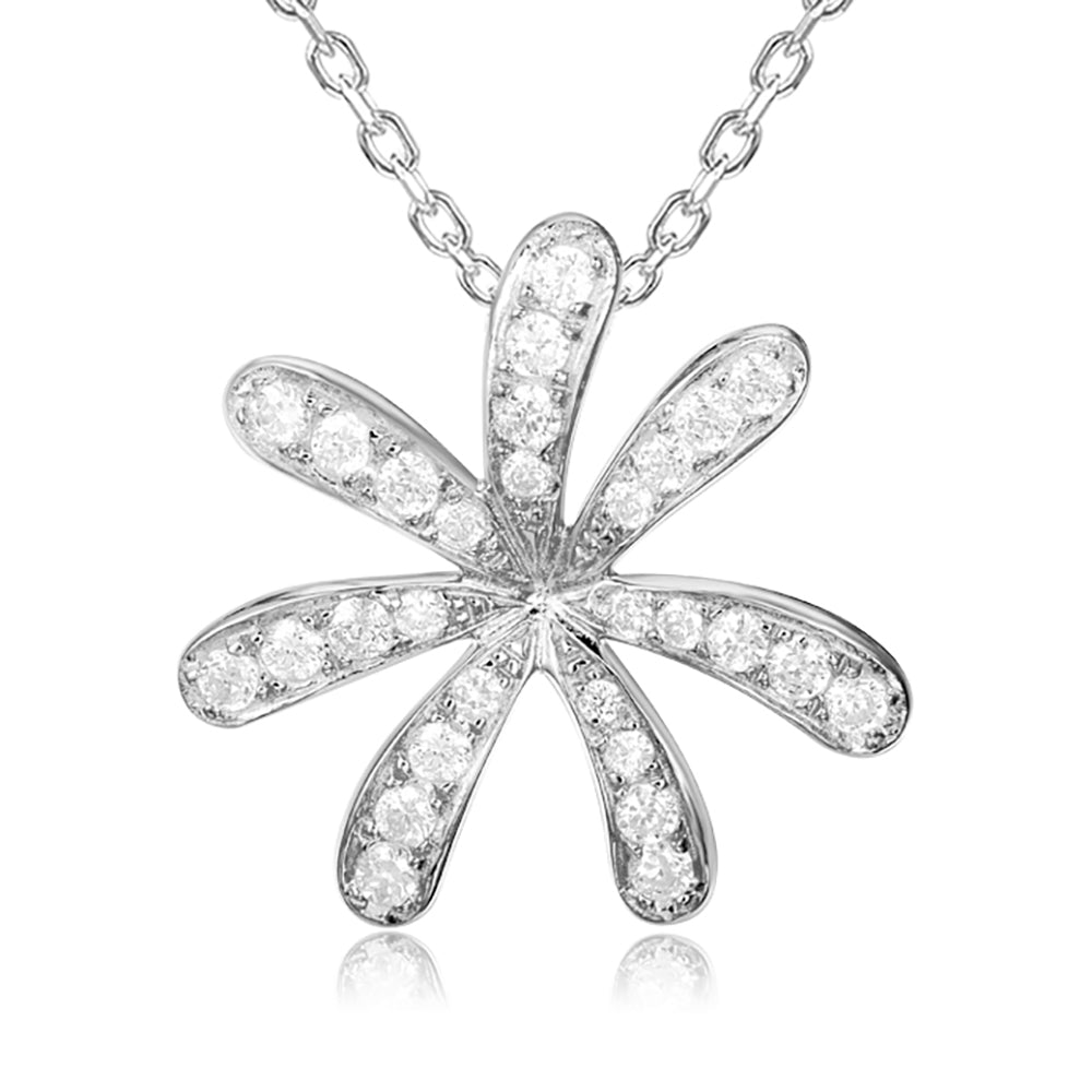 Pavé Tiare Gardenia Pendant