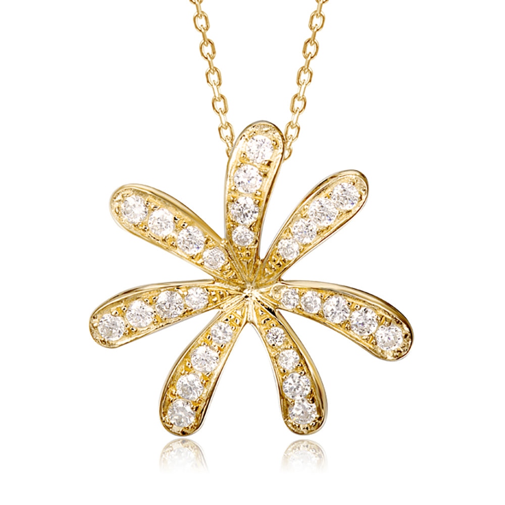 Pavé Tiare Gardenia Pendant