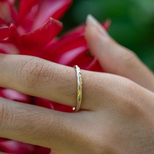 Aloha E U'i Gold Ring