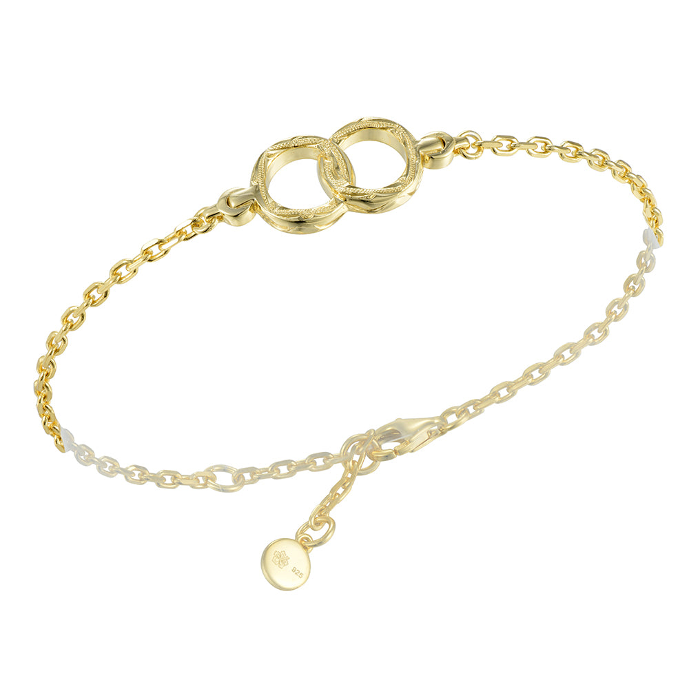 Engraved Infinity Bracelet