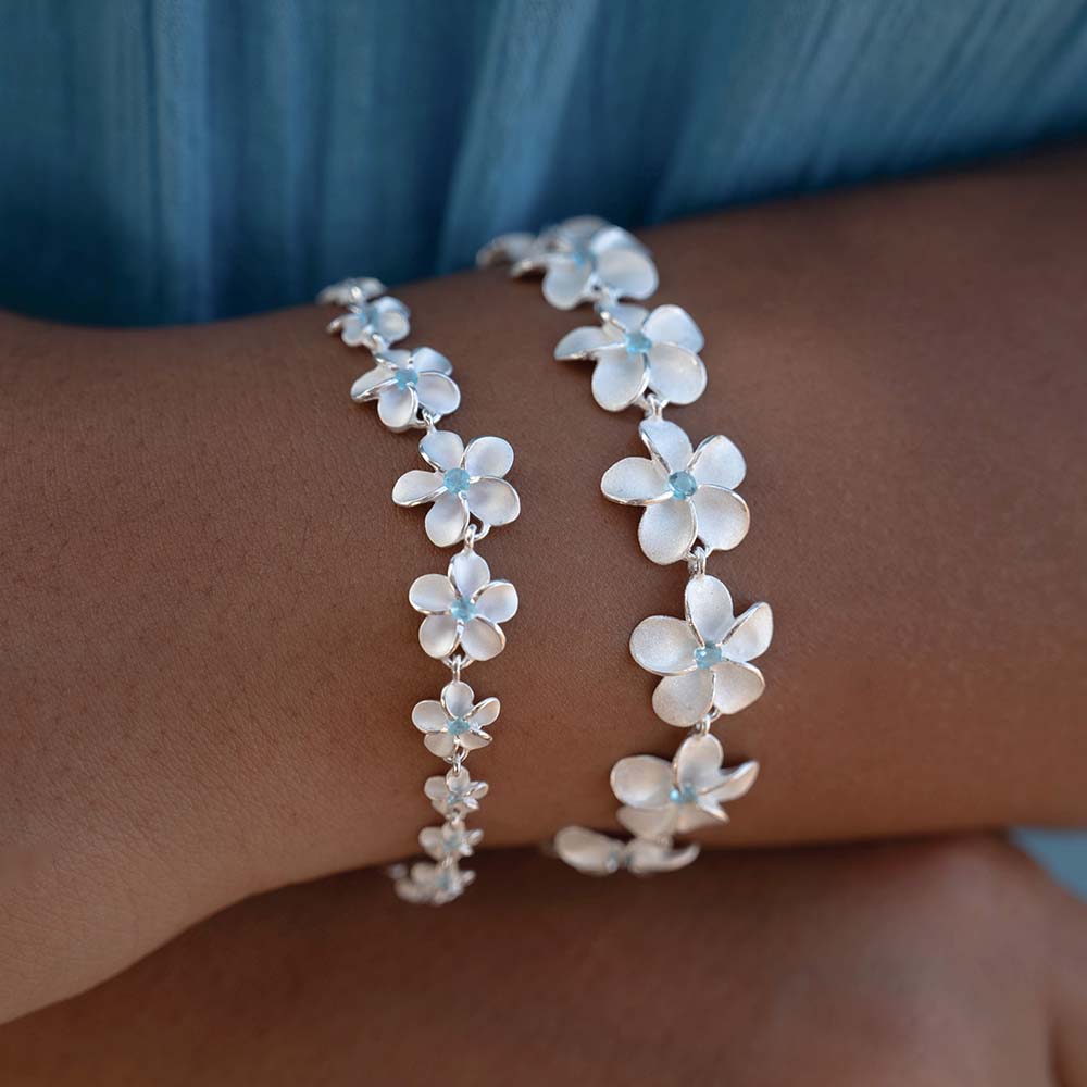 Plumeria Ohana Matte Bracelet