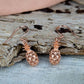 Boucles d'oreilles crochet brillant ananas