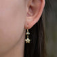 Plumeria Teardrop Hook Earrings