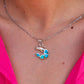 Pendentif crevette opale