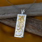 Two-Tone Plumeria Waterfall Bar Pendant