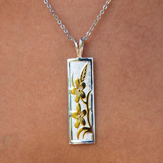 Jasmine Quilt Bar Pendant