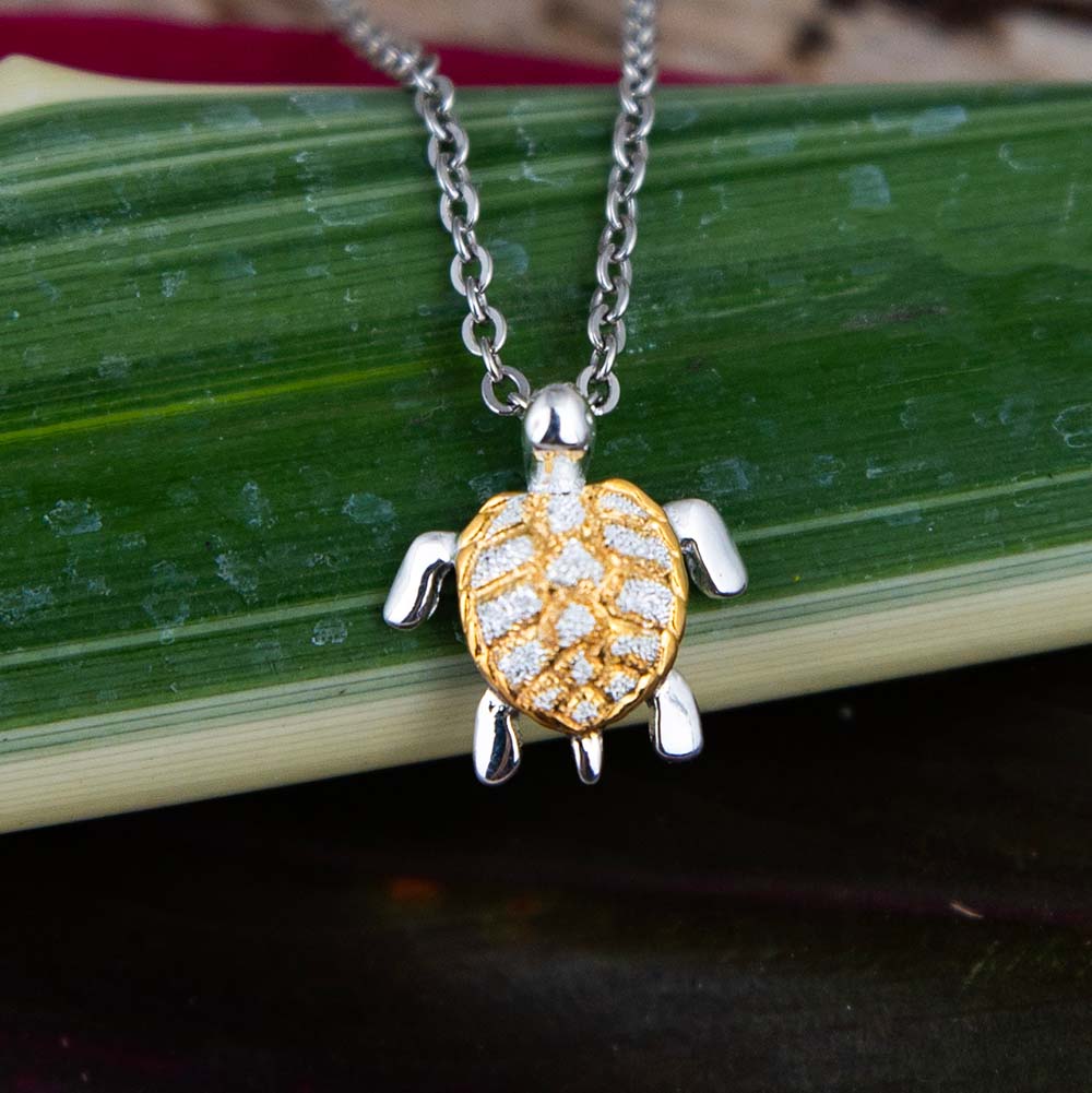 Pendentif givre tortue de mer