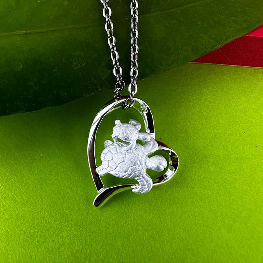 Pendentif tortue de mer pour toujours dans mon cœur