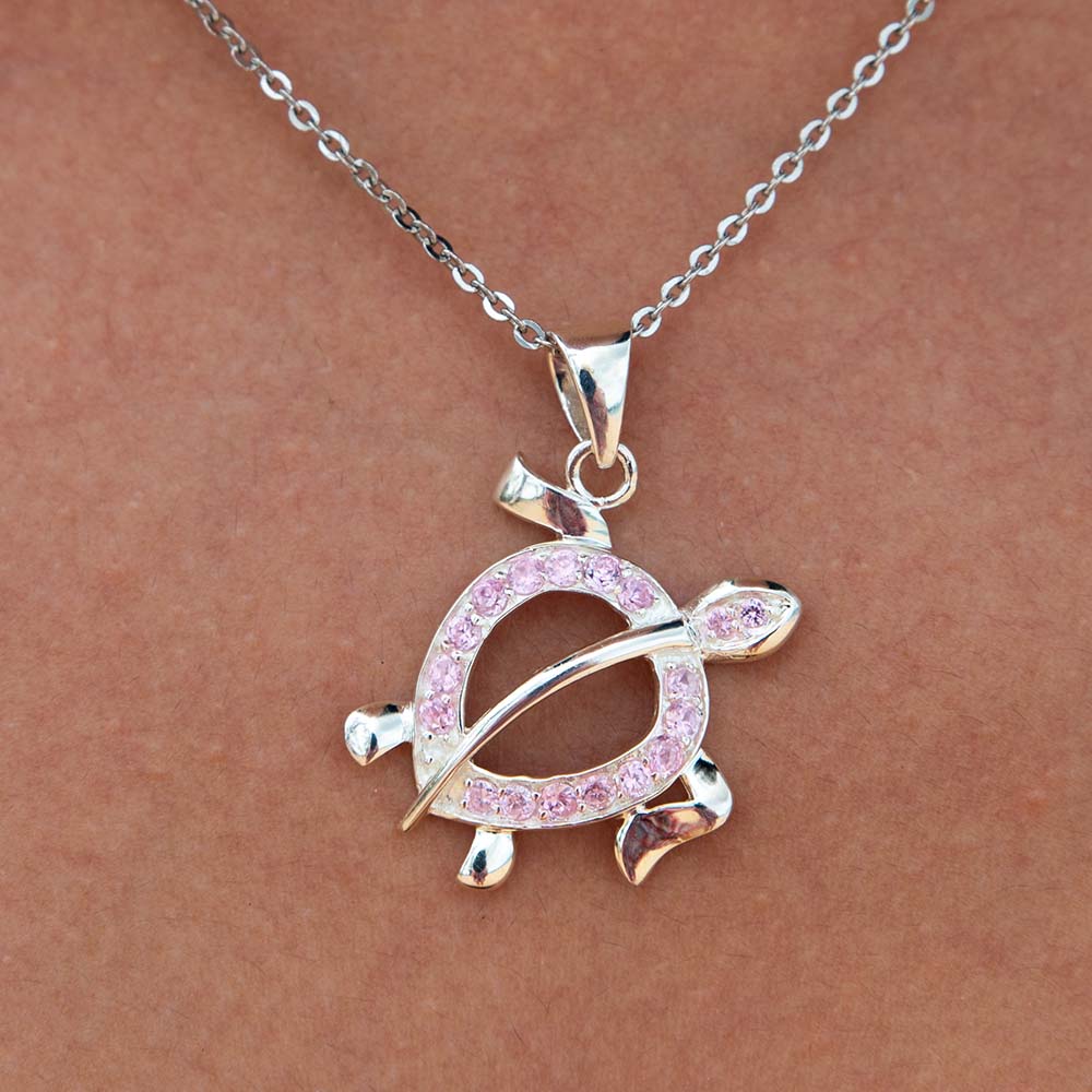 Pendentif tortue de mer Pavé Hawaii