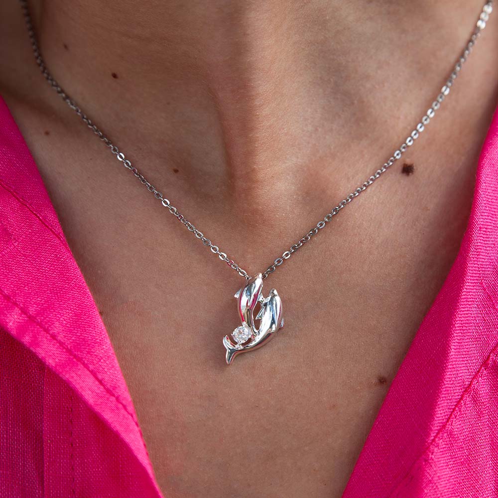 Friends Forever Dolphin Pendant