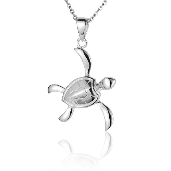 Pendentif tortue de mer cœur de l’océan