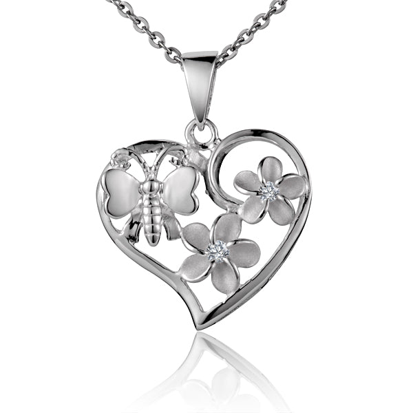 Fluttering Heart Pendant