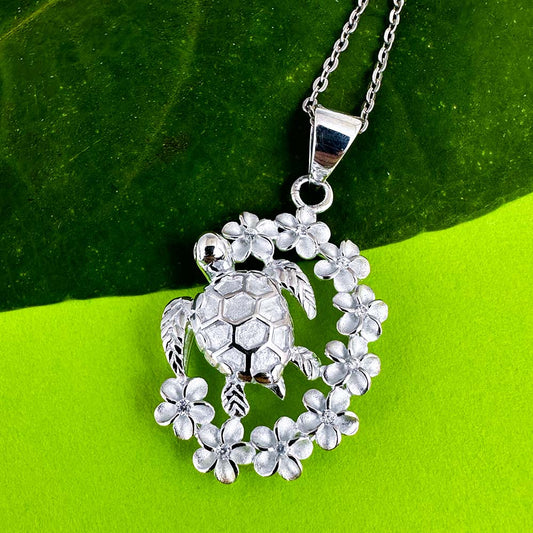 Tropical Sea Turtle Pendant