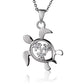 Pendentif tortue de mer Blooming Garden