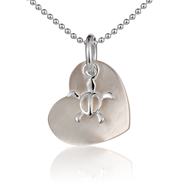Island Heart Mother of Pearl Pendant