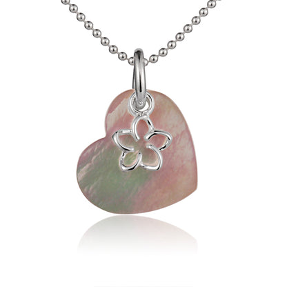 Island Heart Mother of Pearl Pendant