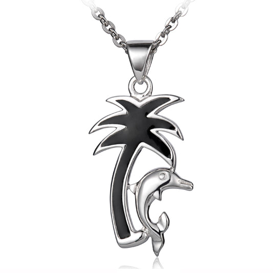 Night Palm Tree Pendant