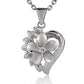 Force of Nature Plumeria Heart Pendant
