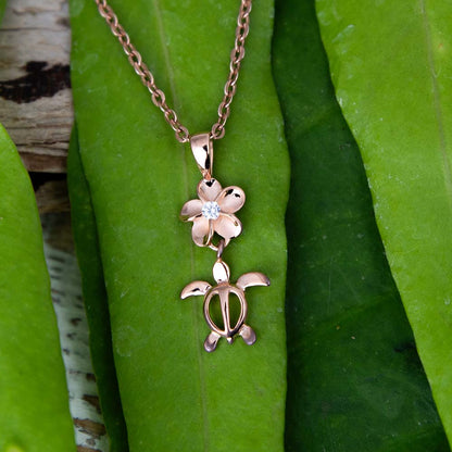 Plumeria Land & Sea Pendant
