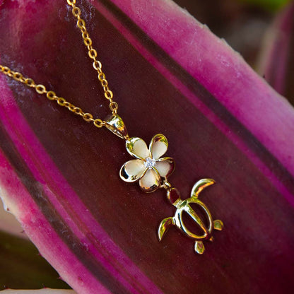 Plumeria Land & Sea Pendant