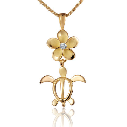 Plumeria Land & Sea Pendant